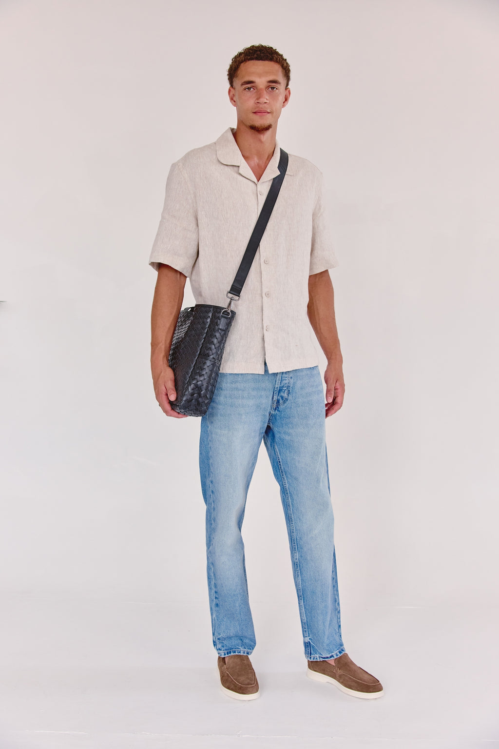 Nico Woven Leather Tote