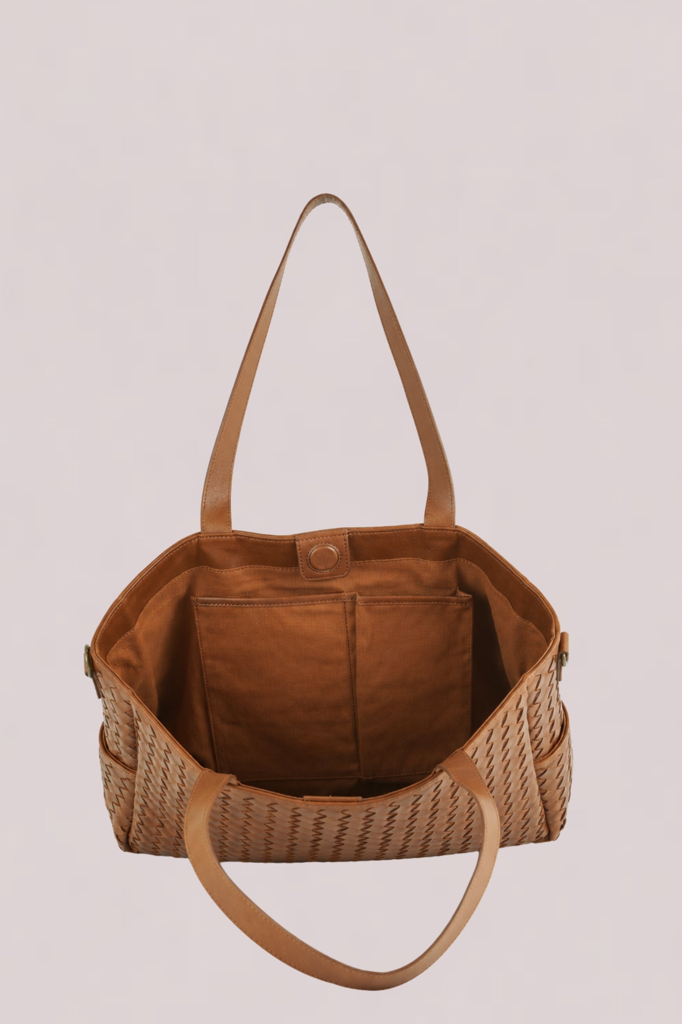 Nico Woven Leather Tote