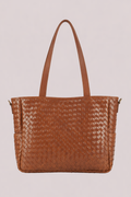 Nico Woven Leather Tote
